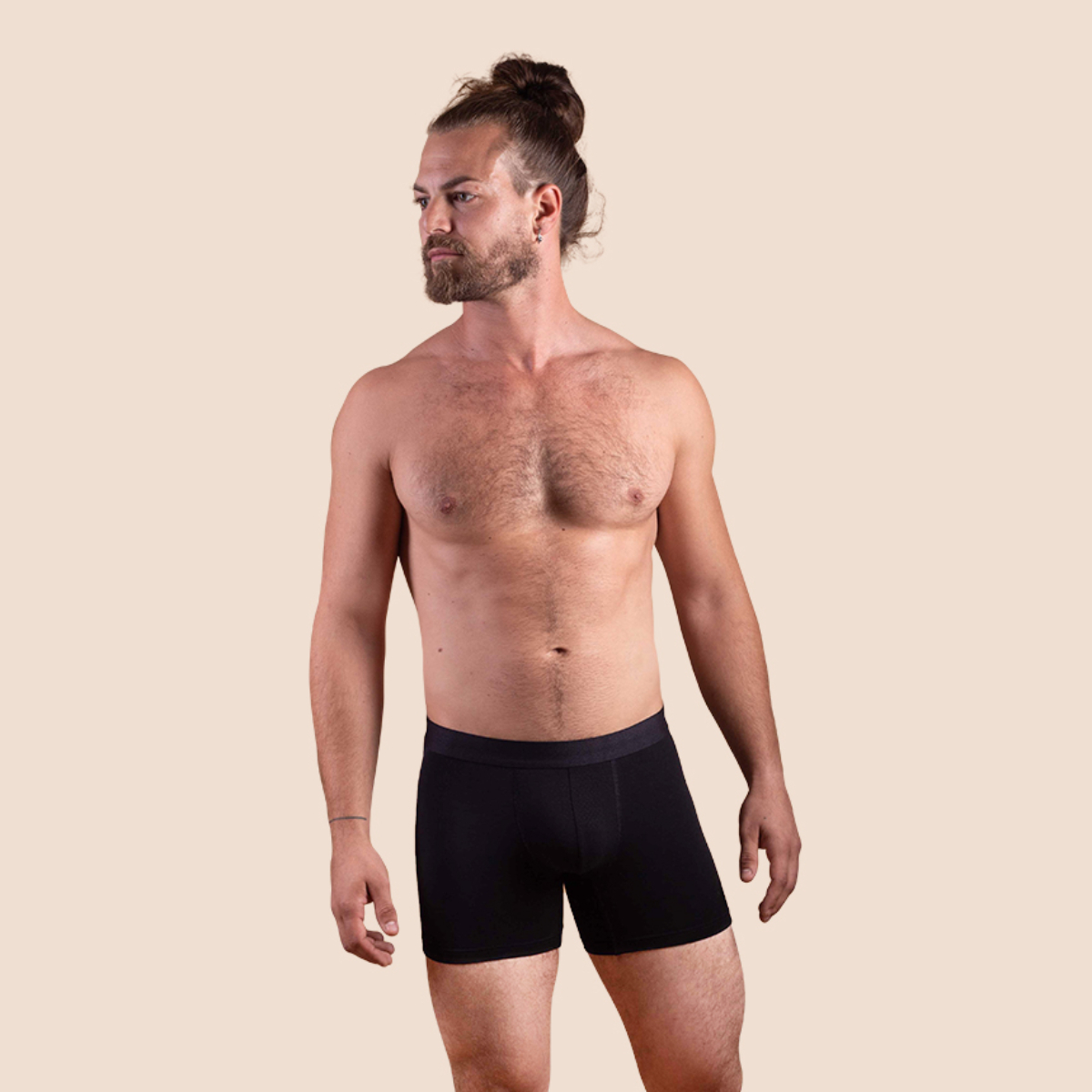 Boxer sport en tencel noir pour hommes