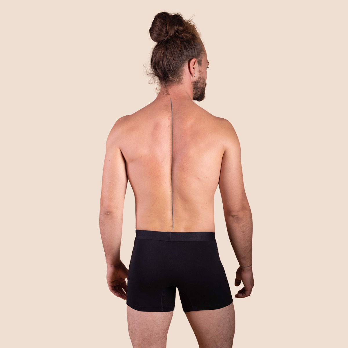 Boxer sport en tencel noir pour hommes