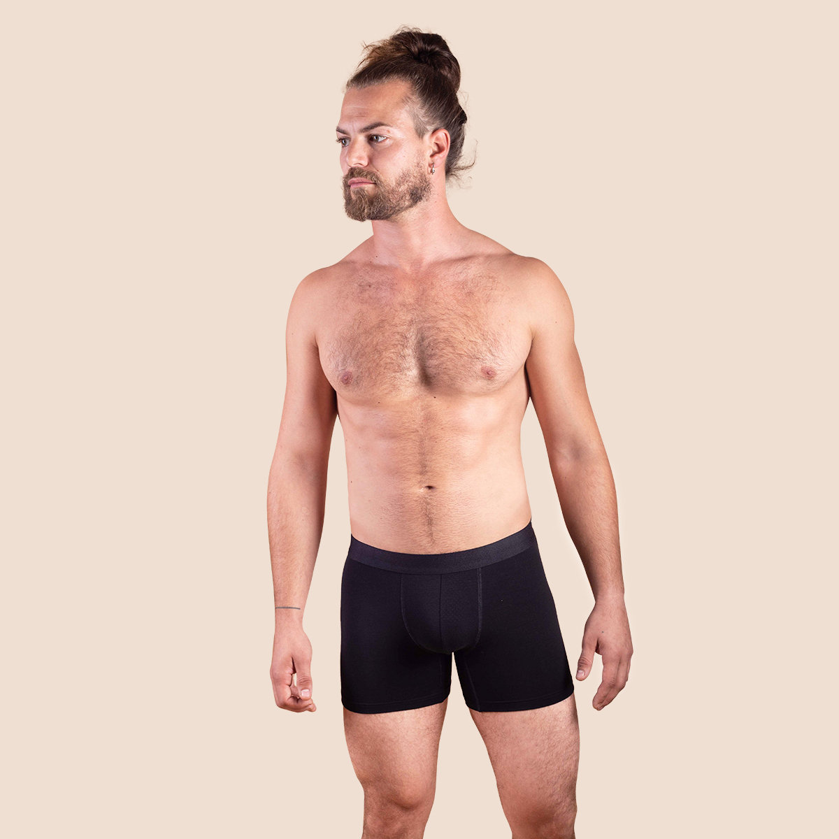 Boxer sport en tencel noir pour hommes