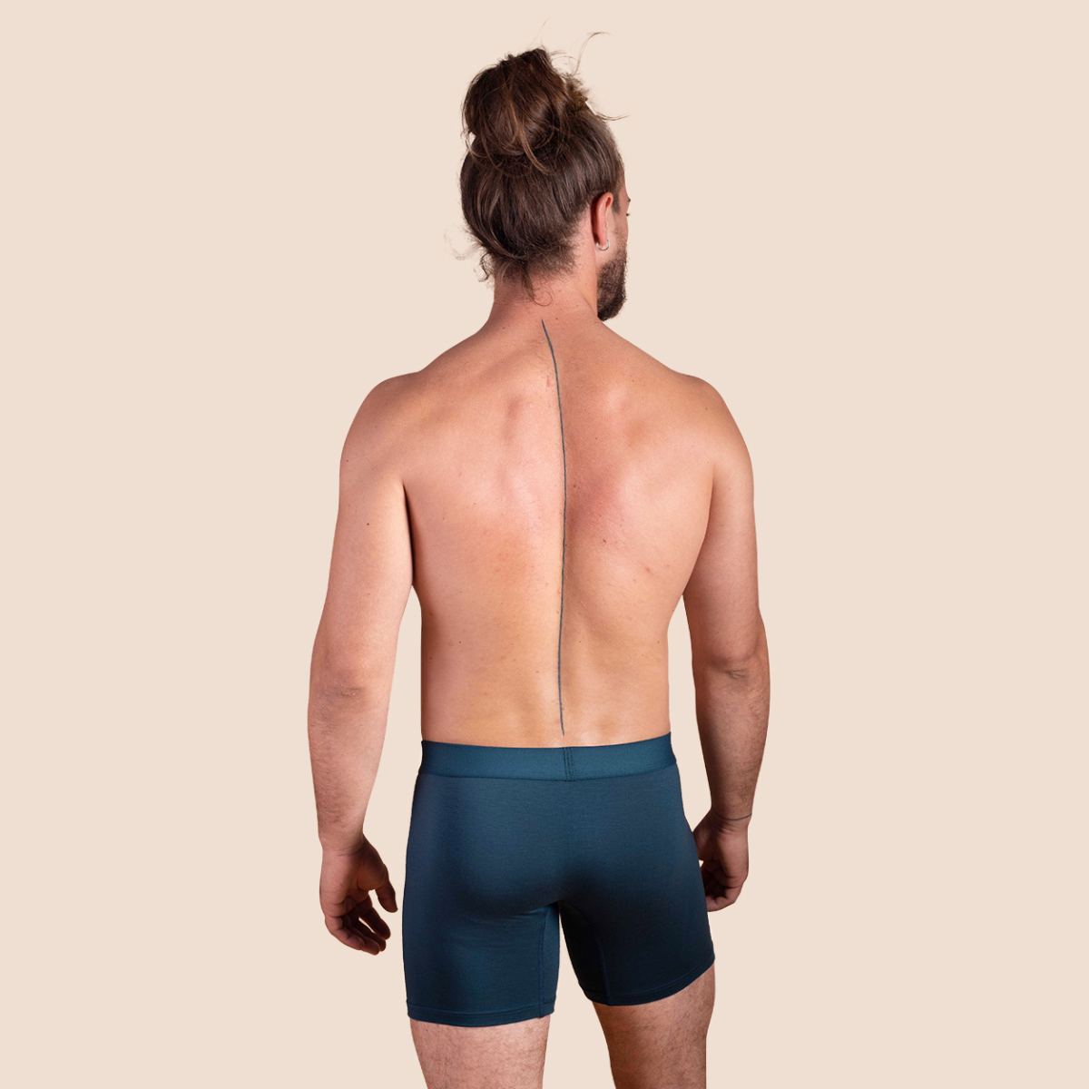 T-shirt sport bleu pétrole en tencel pour hommes