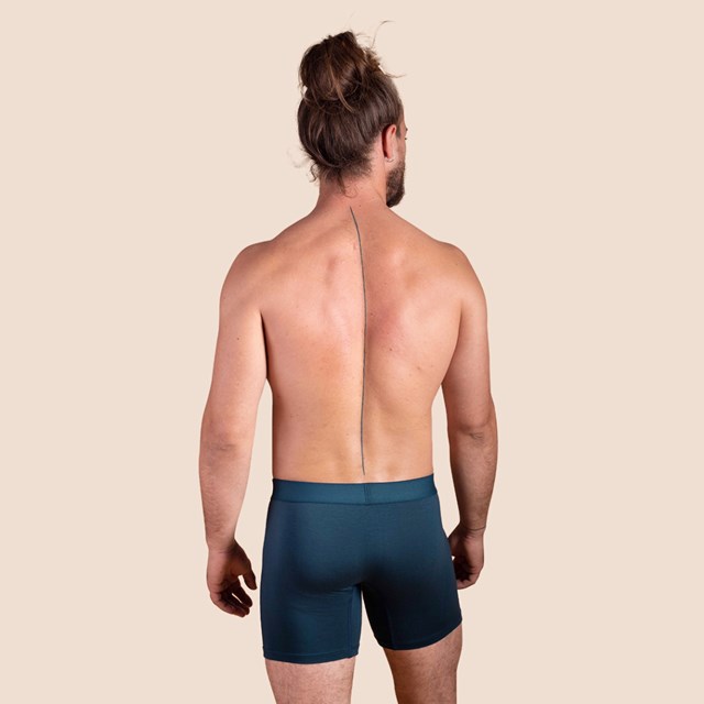 T-shirt sport bleu pétrole en tencel pour hommes