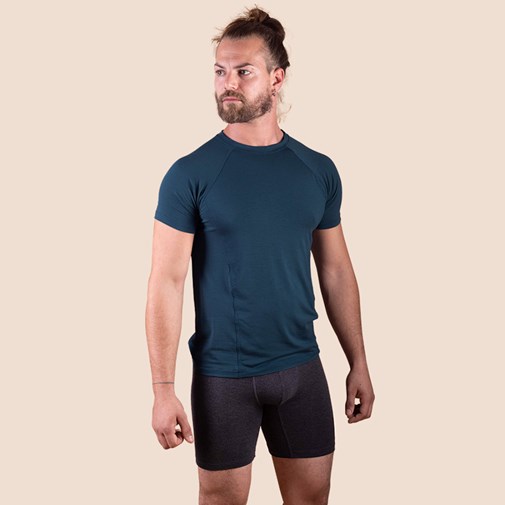 T-shirt sport bleu pétrole