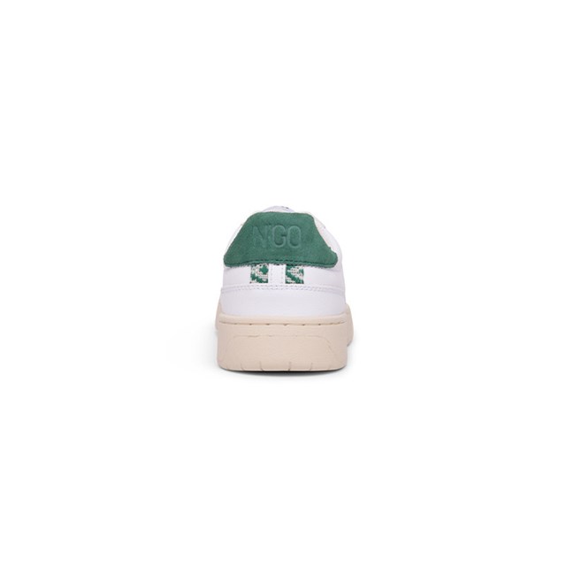 Sneakers rétro en cuir blanc - N’go 4