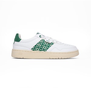 Sneakers rétro en cuir blanc - N’go