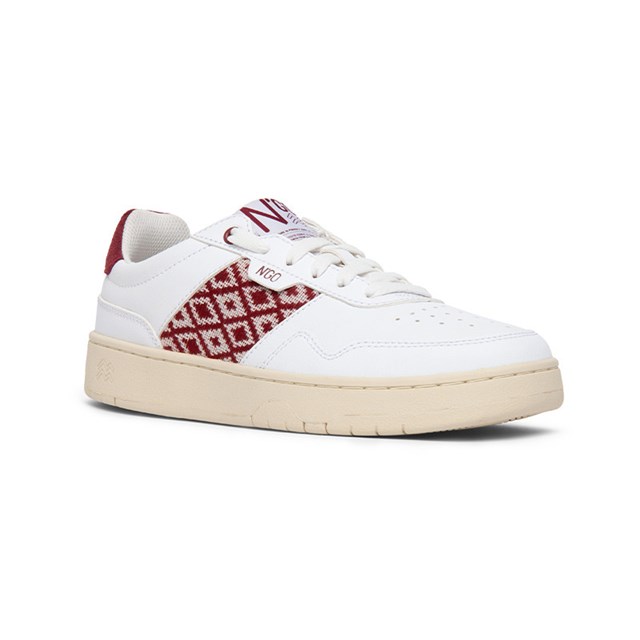 Sneakers rétro en cuir blanc - N’go 3
