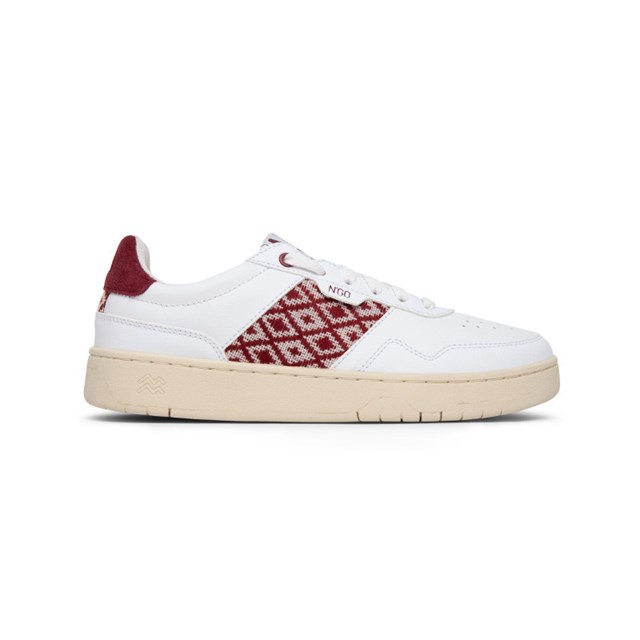 Sneakers rétro en cuir blanc - N’go 2