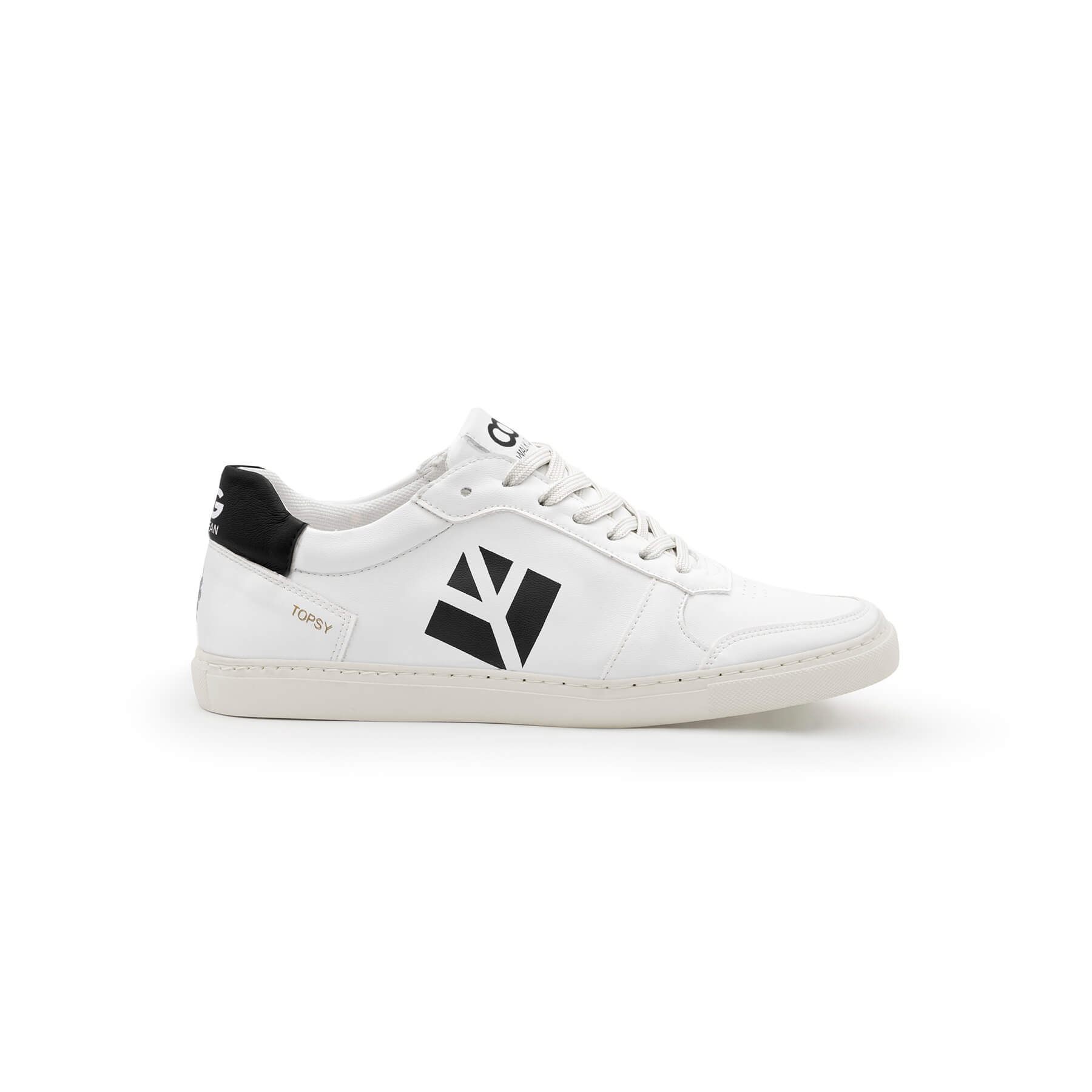 Sneaker vegan végétale Blanc / Noir TOPSY Femme 2