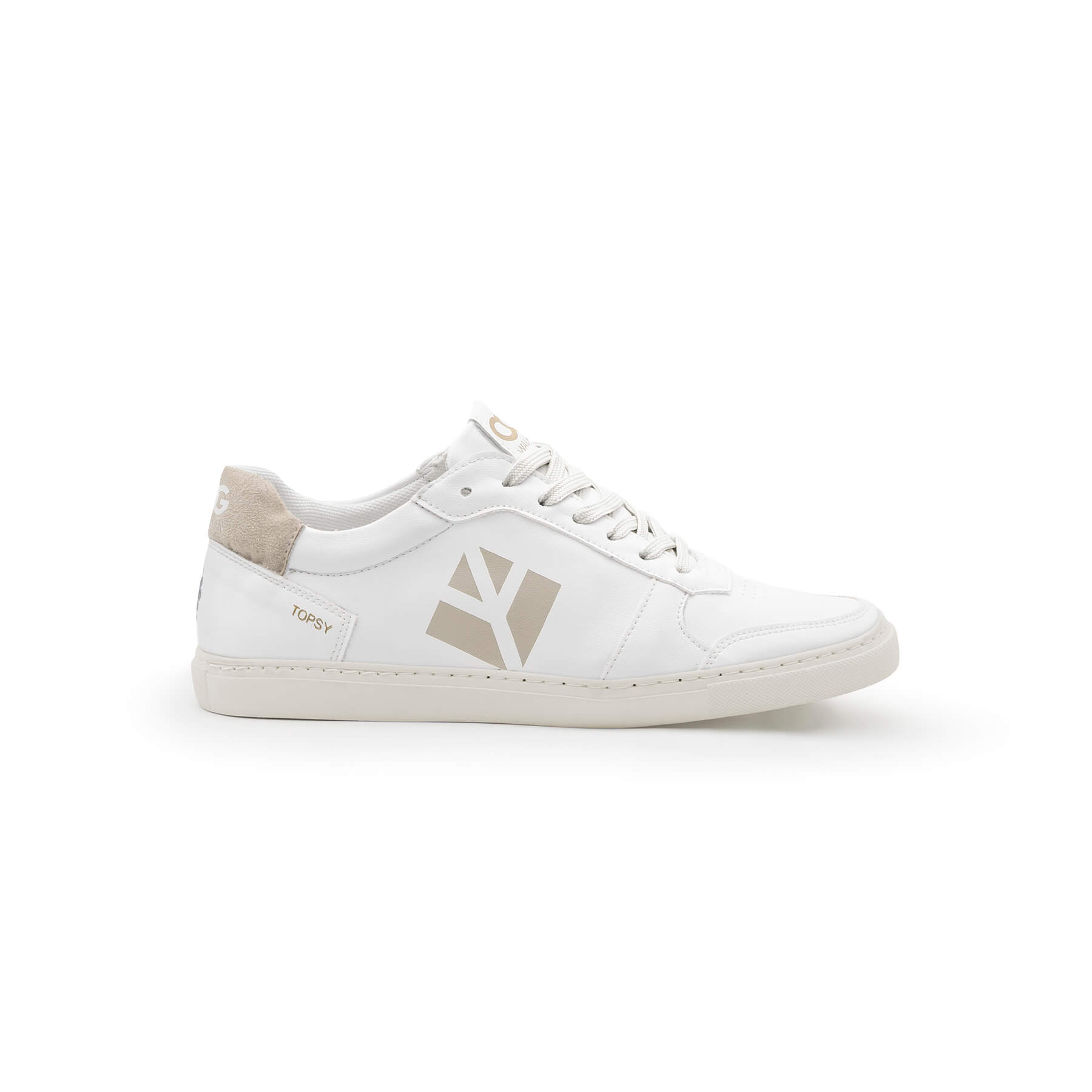 Sneaker vegan blanc et beige TOPSY de COG