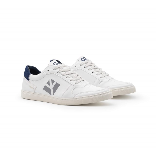 Sneaker vegan végétale Blanc / Bleu TOPSY Femme 3