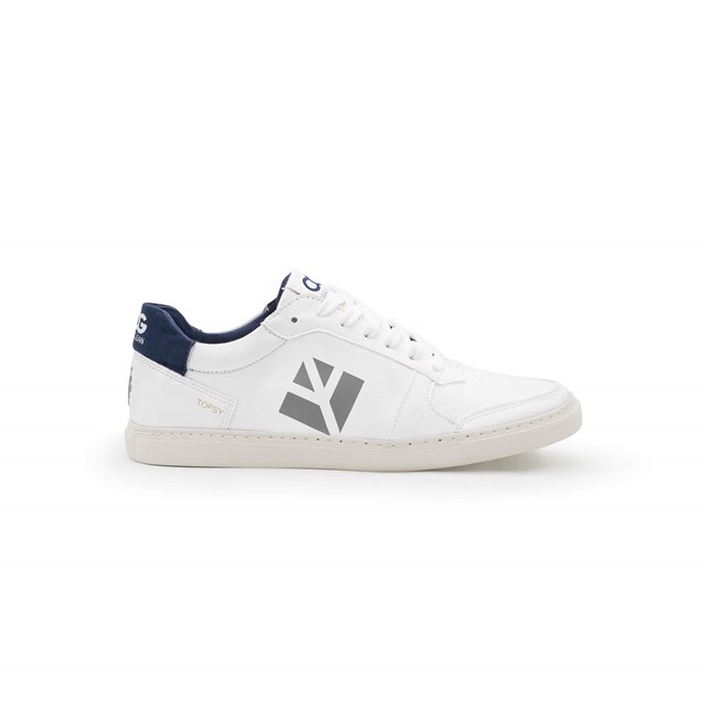 Sneaker vegan blanc et bleu TOPSY de COG