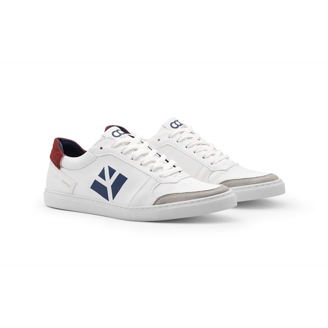Sneaker vegan végétale Bleu / Blanc / Rouge TOPSY Femme 3