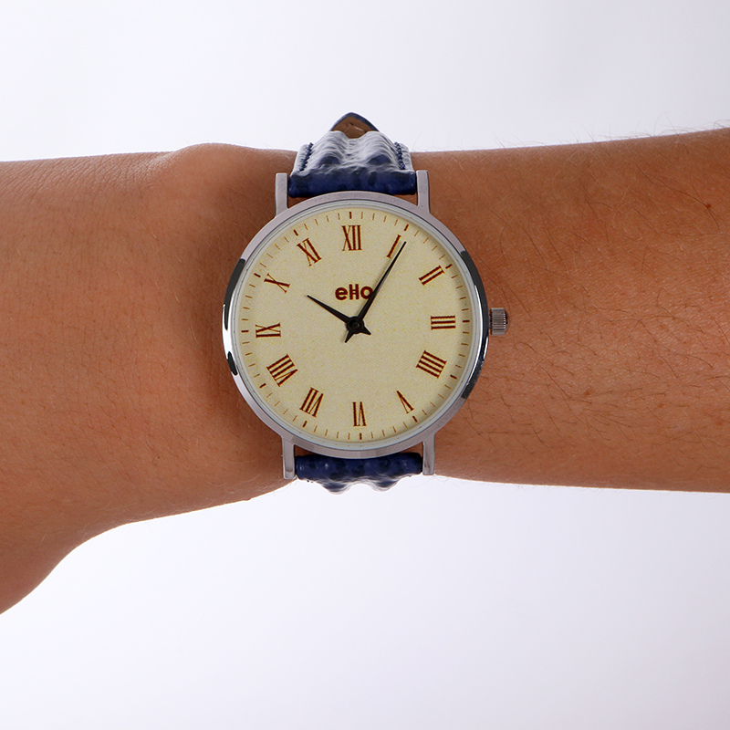 Montre Vintage Bleu Portée