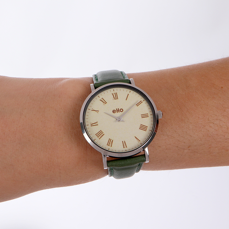 Montre Vintage Olive Portée