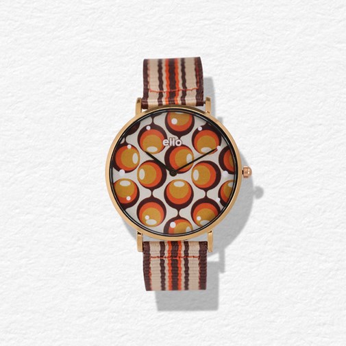 Montre Sixties Orange Bulle