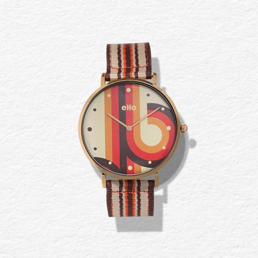 Montre Sixties Orange Boucle