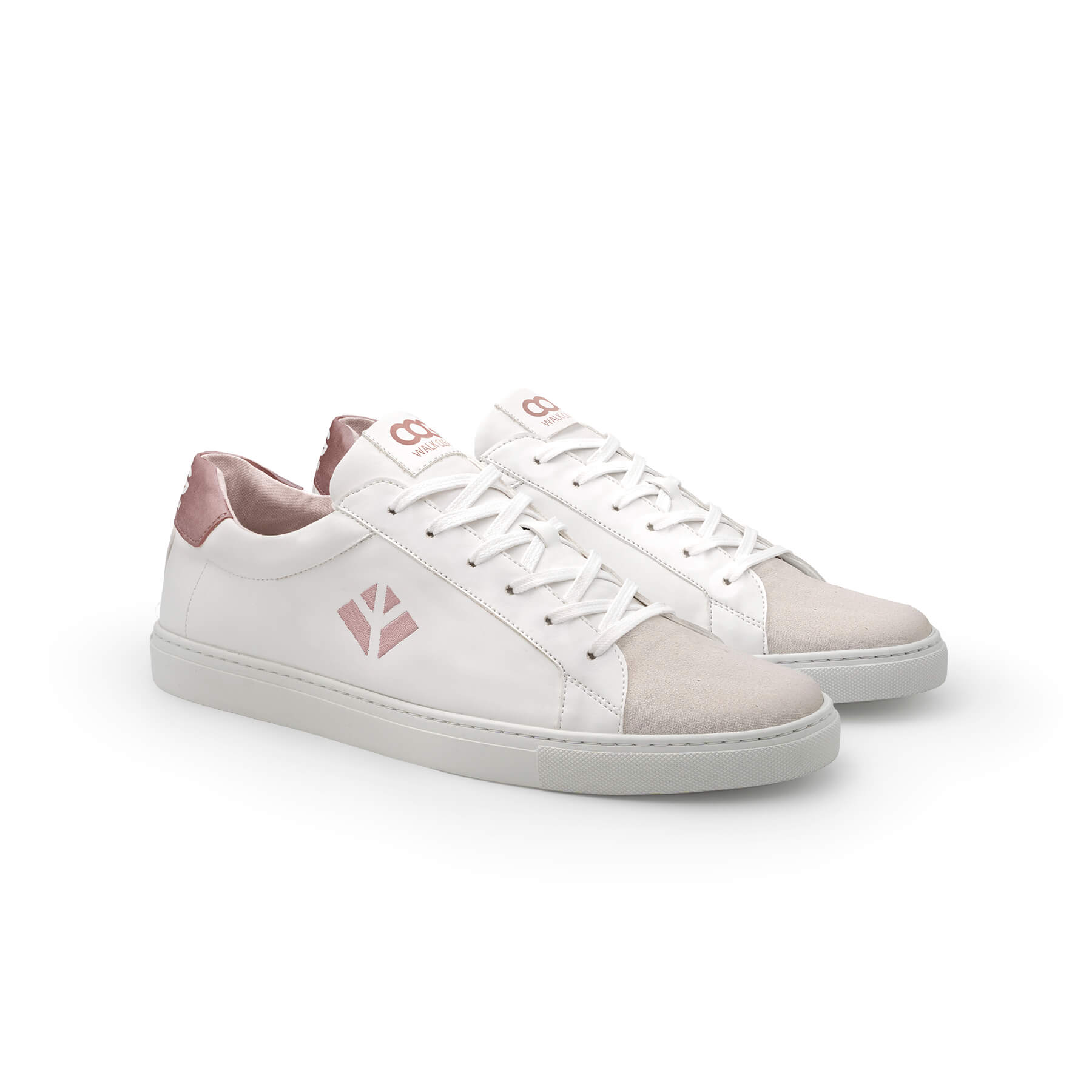 Sneaker vegan Blanc / Vieux rose Winton Femme 3