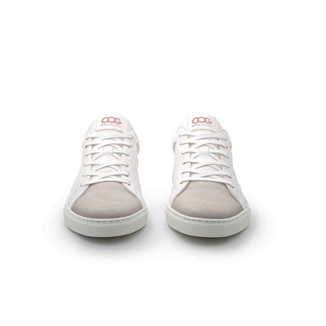 Sneaker vegan Blanc / Vieux rose Winton Femme 4
