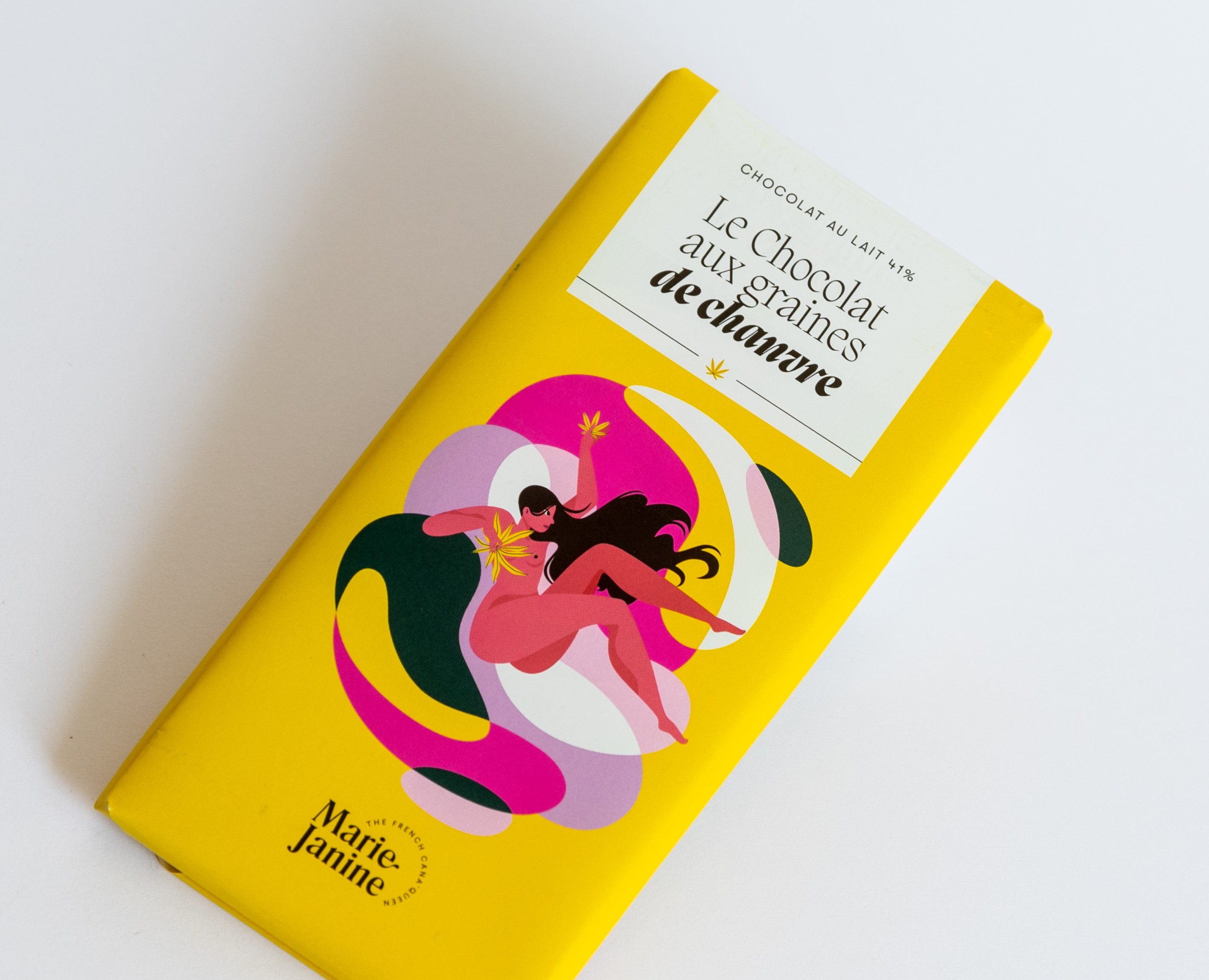 Chocolat au lait aux graines de chanvre BIO 2