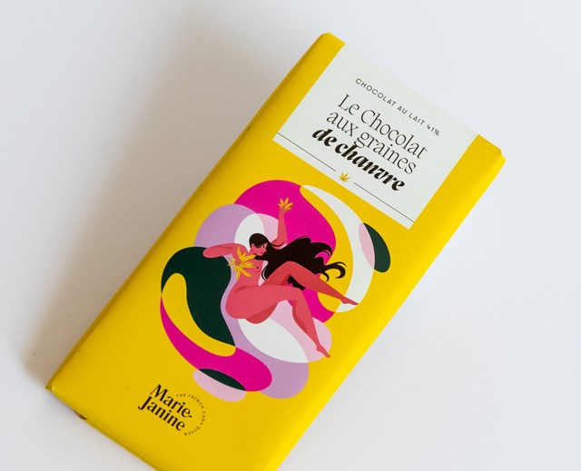 Chocolat au lait aux graines de chanvre BIO 2
