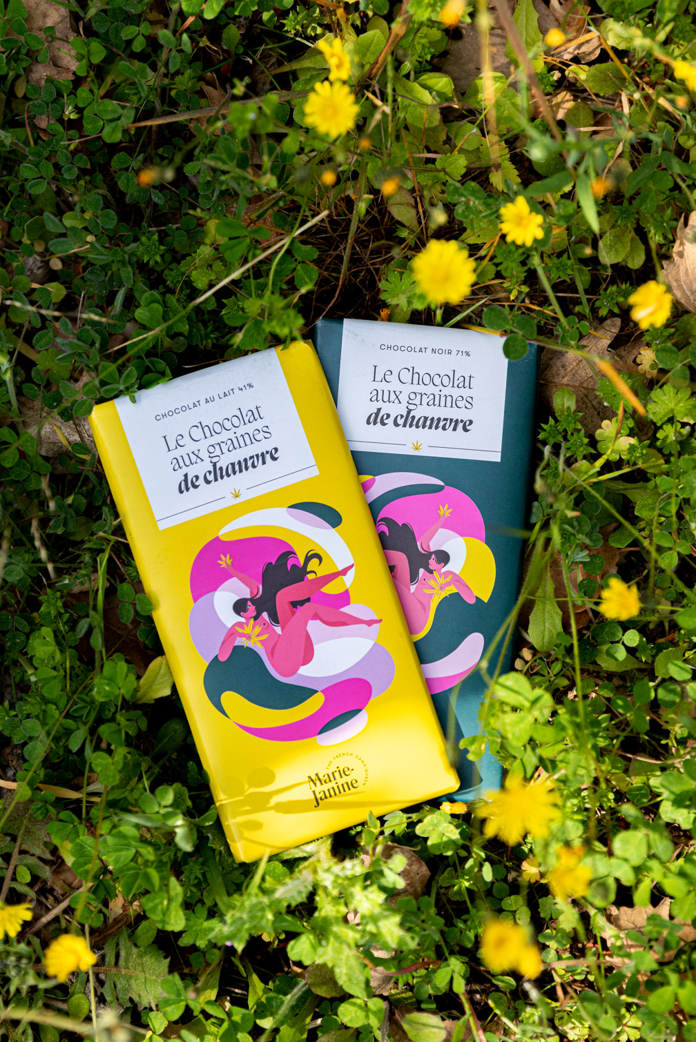 Chocolat au lait aux graines de chanvre BIO 4