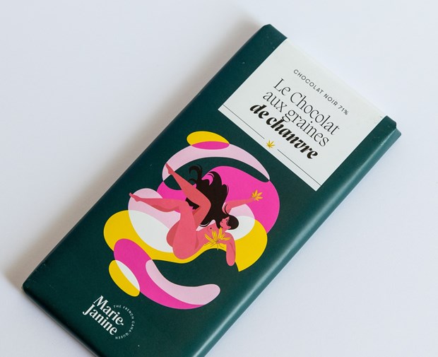 Chocolat noir aux graines de chanvre BIO