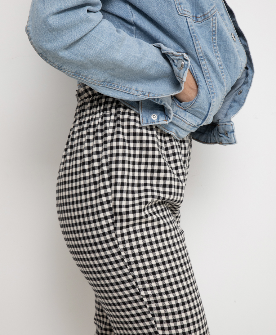 Pantalon vichy - 100% coton biologique - Hellébore