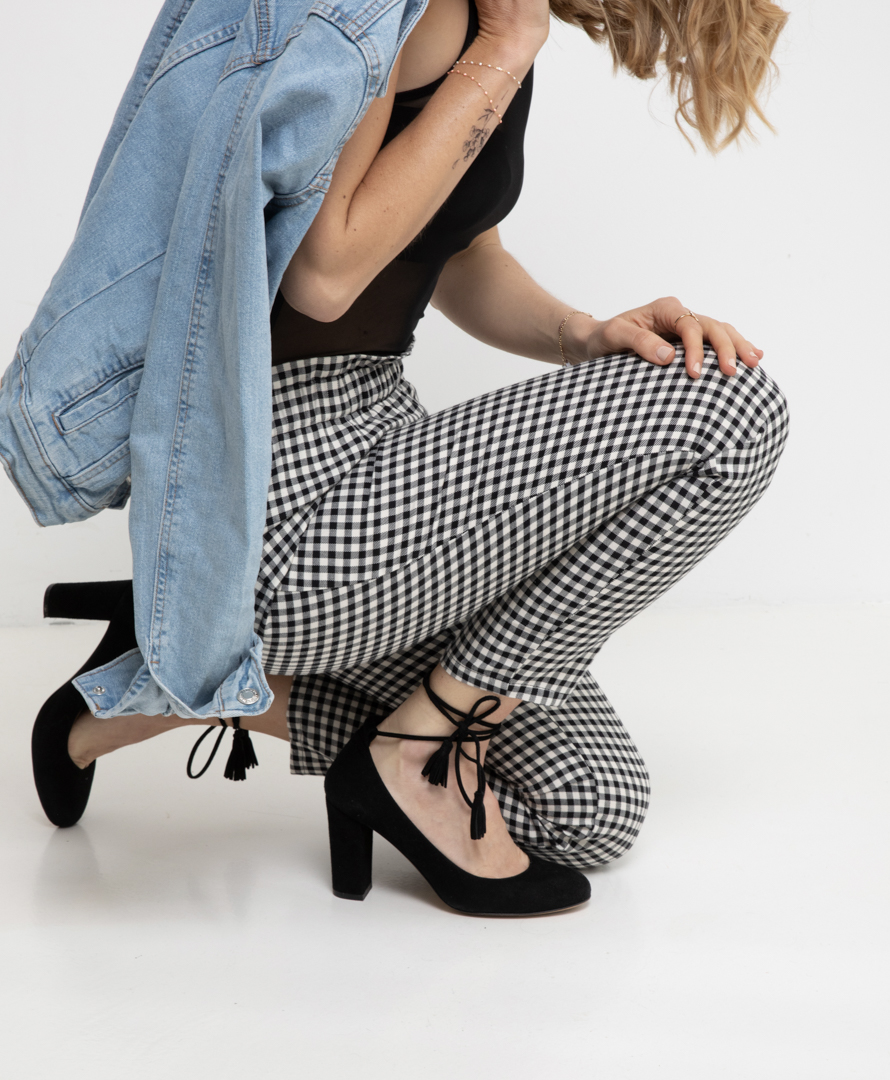 Pantalon vichy - 100% coton biologique - Hellébore 2