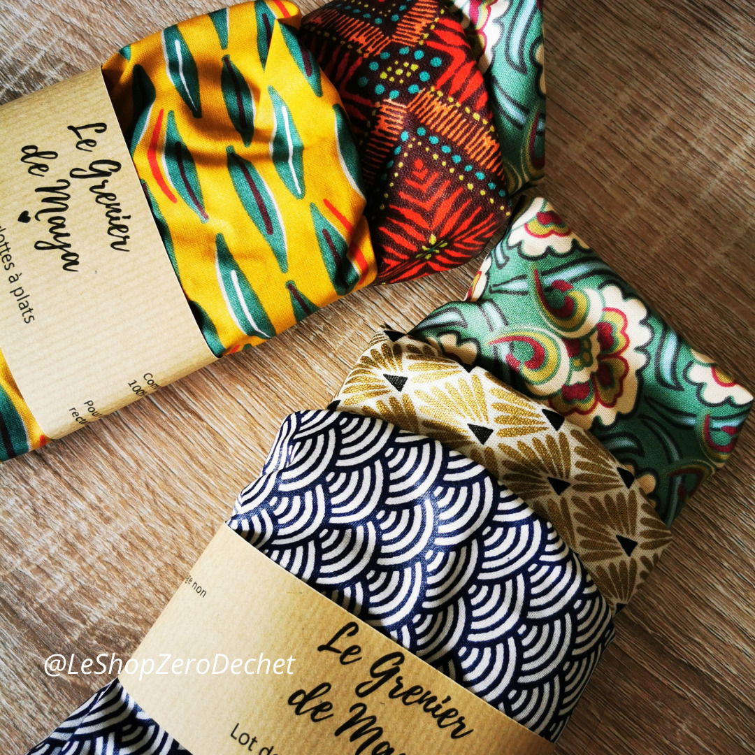 Lot de 3 charlottes Couvre-plat rectangulaires 3