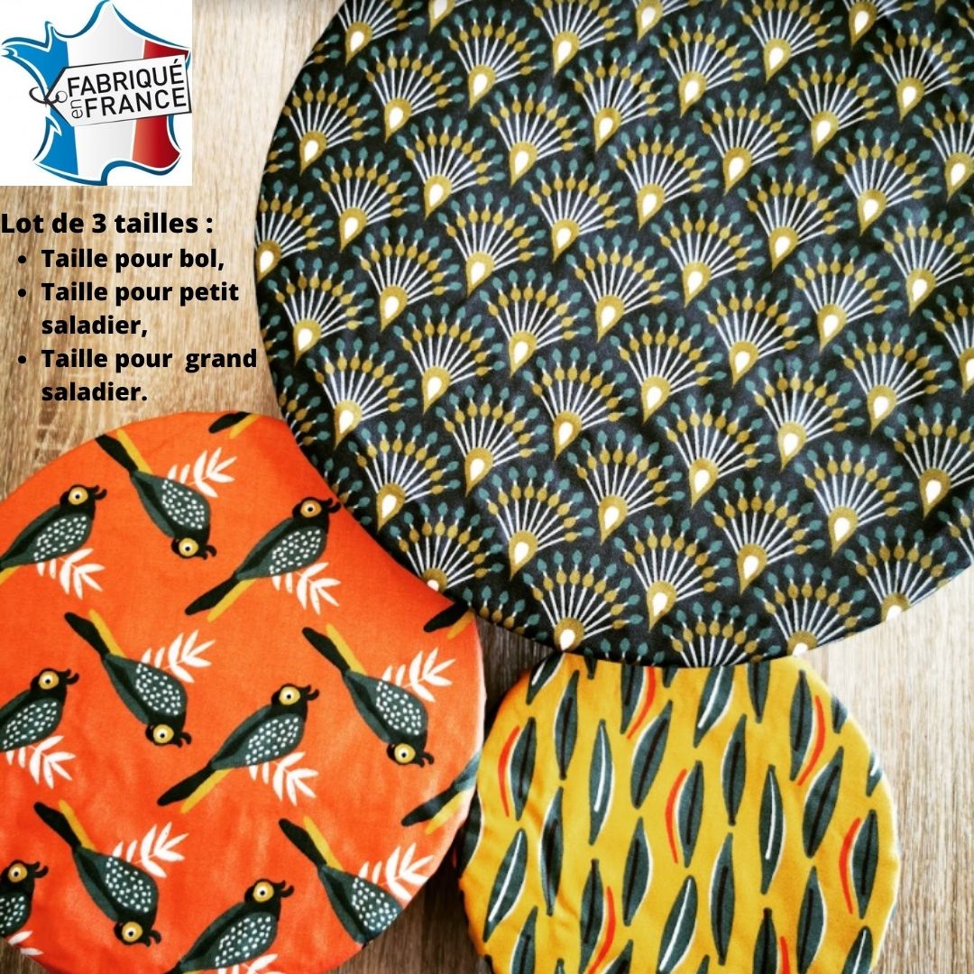 Lot de 3 charlottes Couvre-plat ronds 2