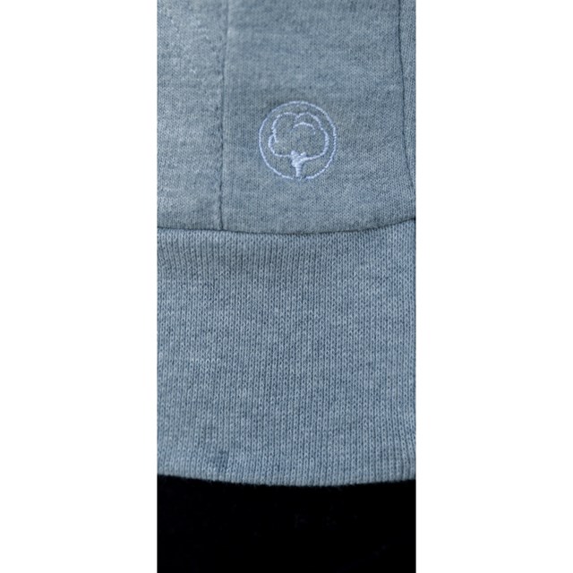 Le sweat capuche français mixte 100% coton bio | Gris chiné 10