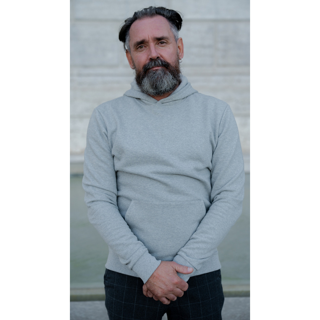 Le sweat capuche français mixte 100% coton bio | Gris chiné 4