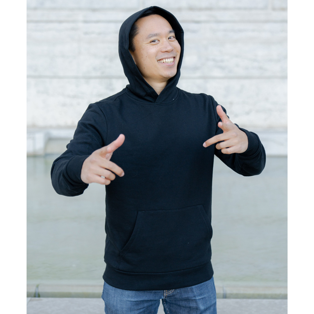 Le sweat capuche français mixte 100% coton bio | Noir 4