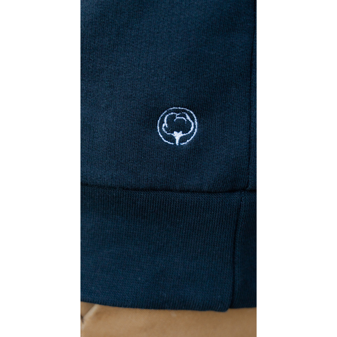 Le sweat français mixte 100% coton bio | Noir 3