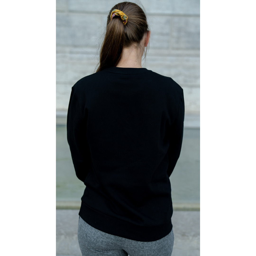 Le sweat français mixte 100% coton bio | Noir 10
