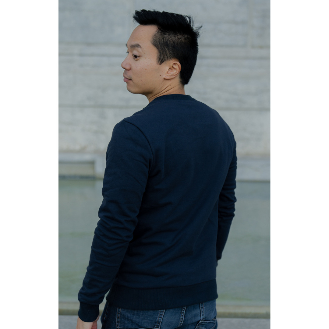 Le sweat français mixte 100% coton bio | Bleu nuit 10