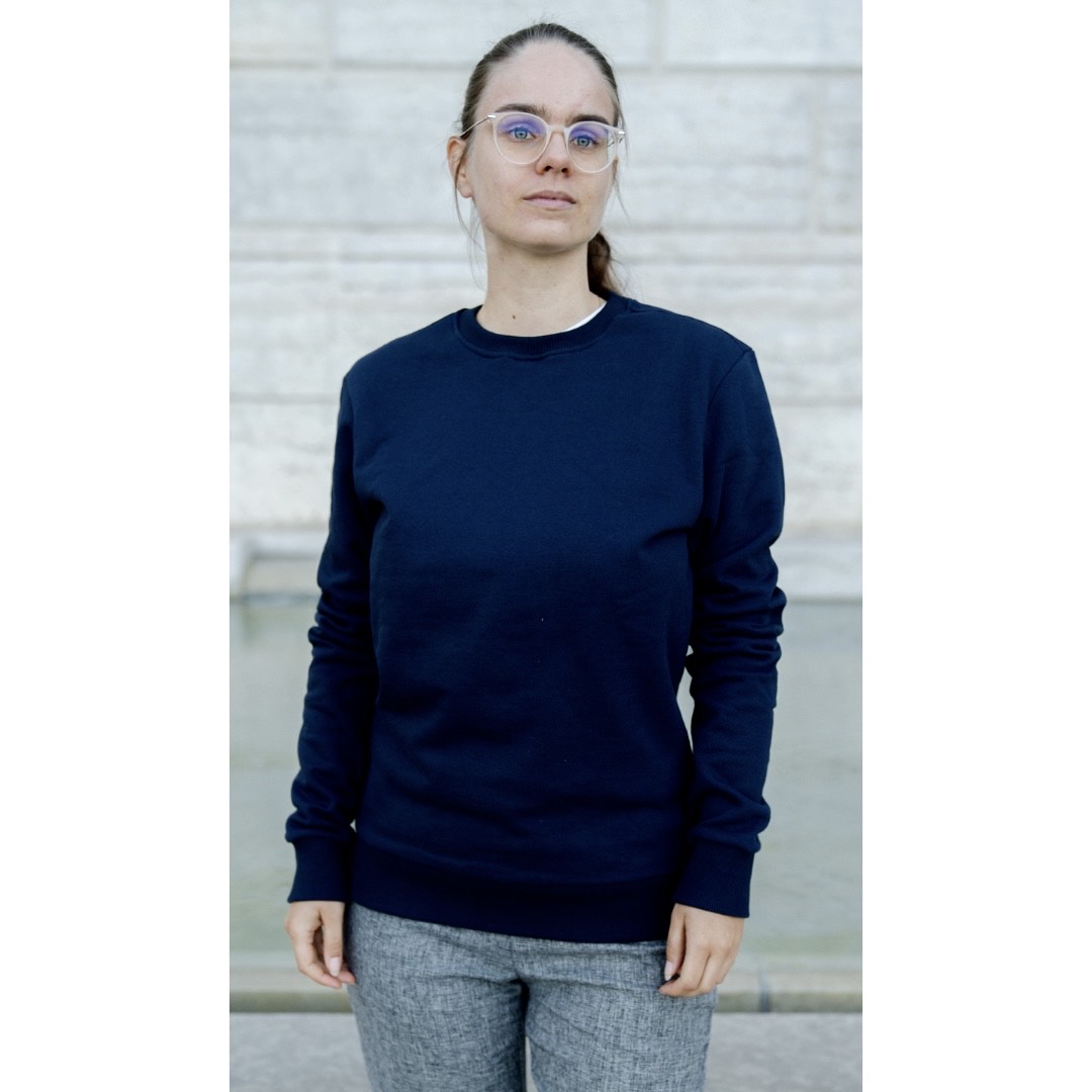 Le sweat français mixte 100% coton bio | Bleu nuit 4
