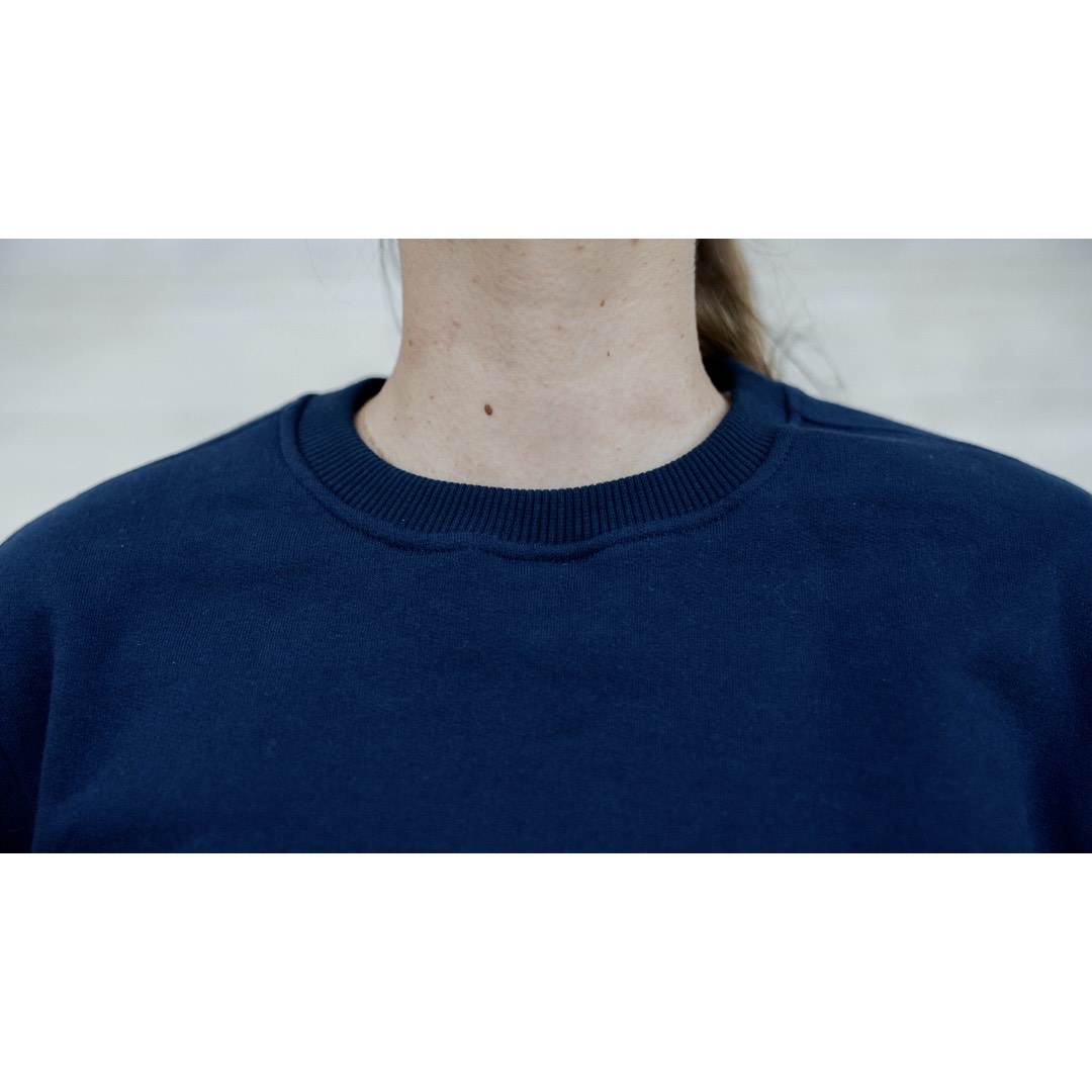 Le sweat français mixte 100% coton bio | Bleu nuit 5