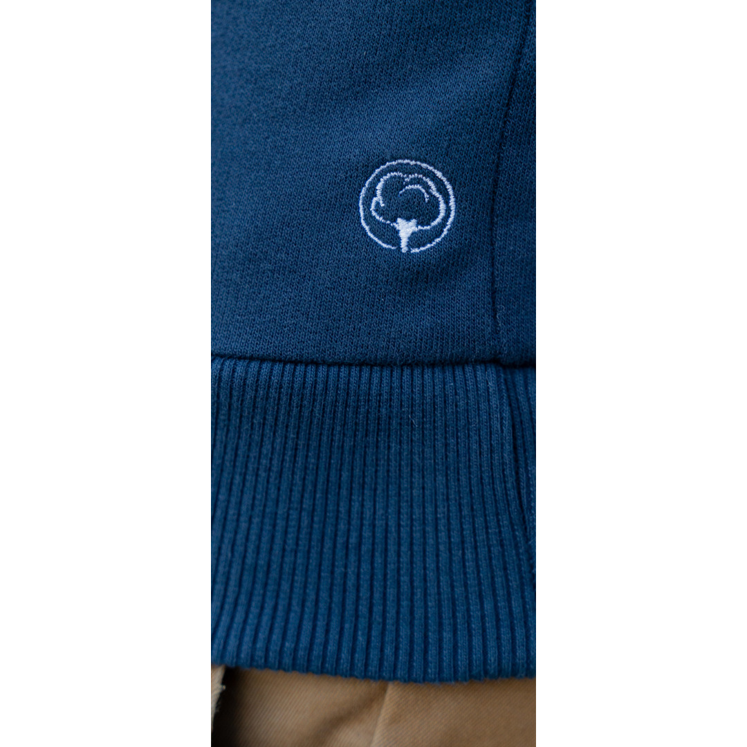Le sweat français mixte 100% coton bio | Bleu nuit 7