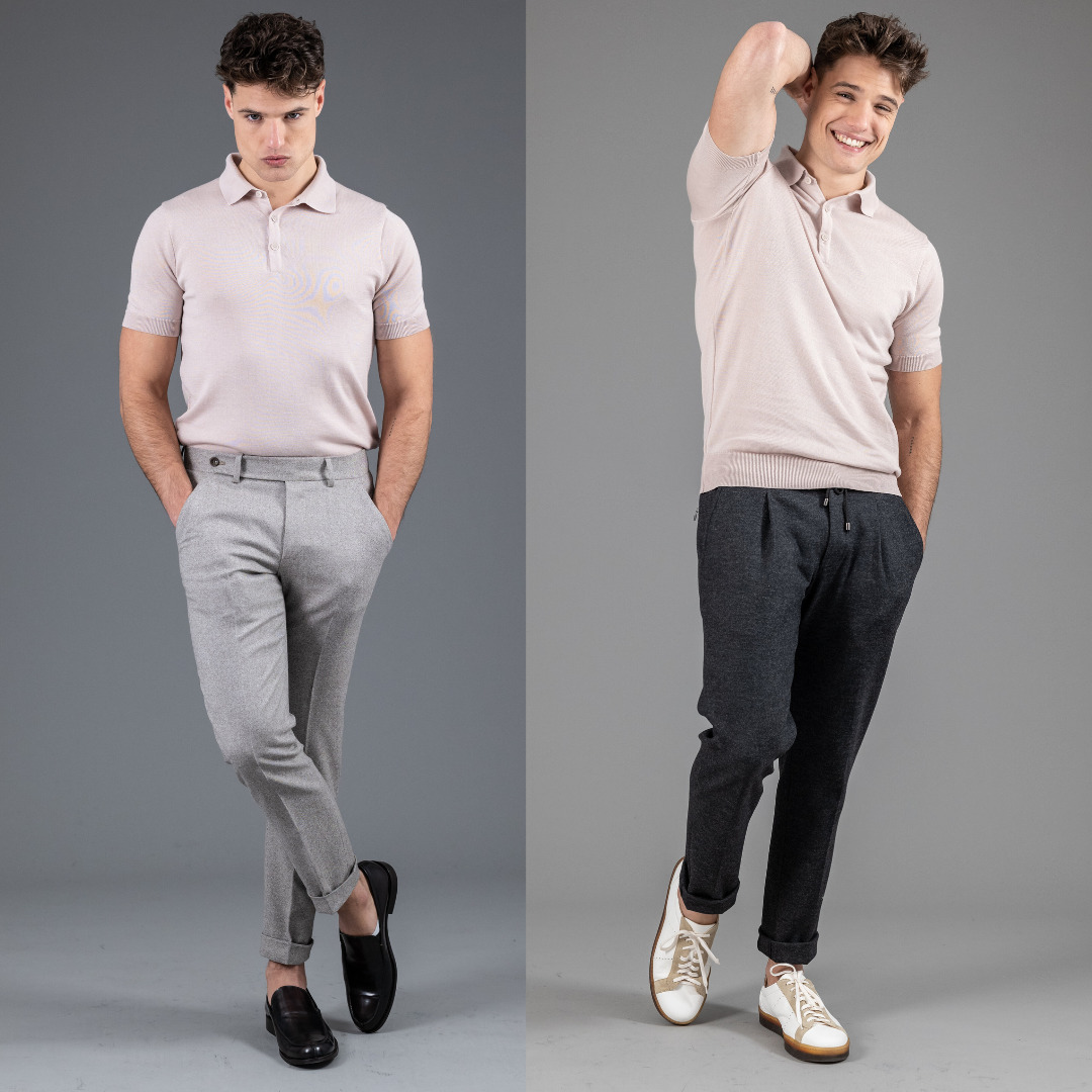 polo manches courtes en maille opaque, Arguin cosy sable