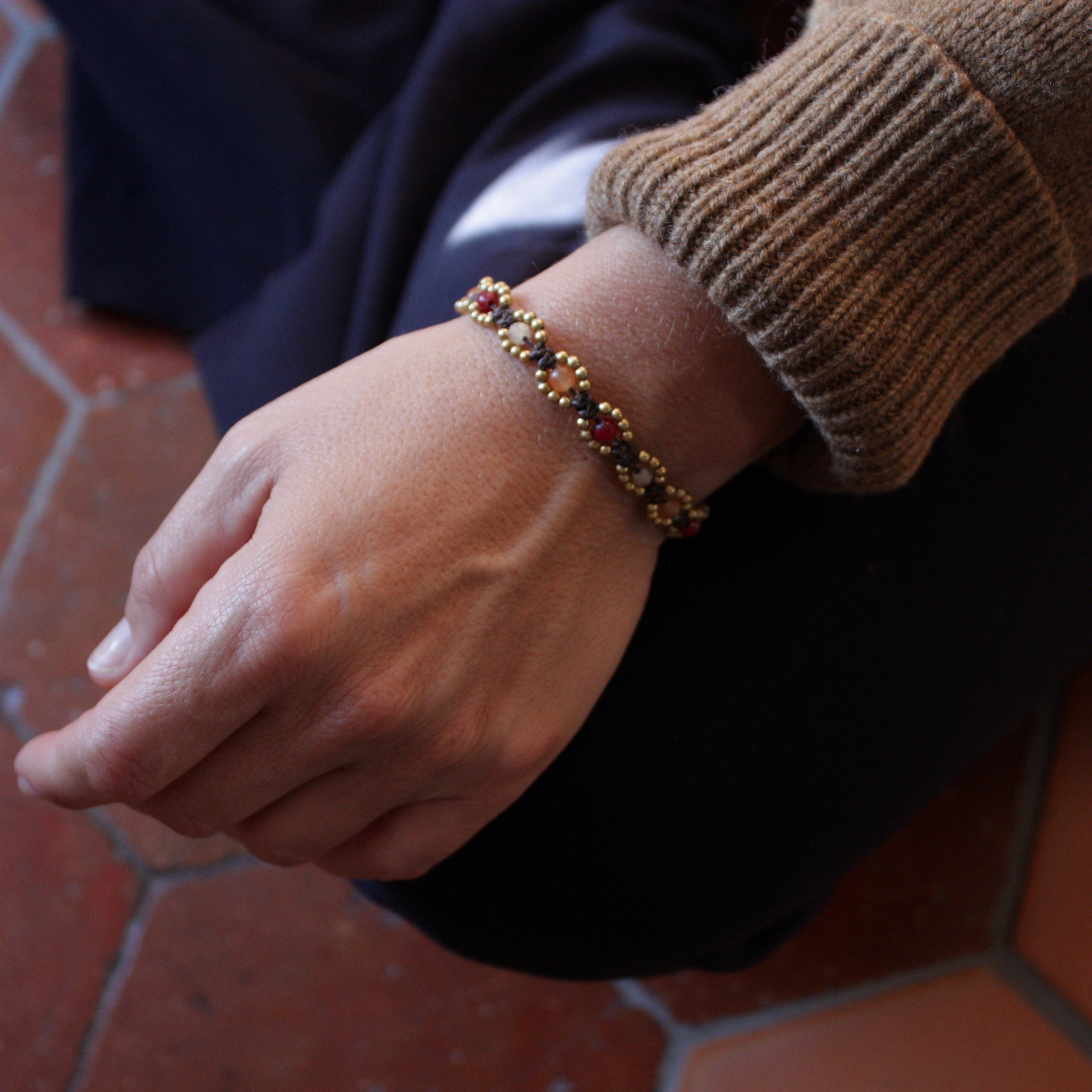 Bracelet fleurs de pierres 2