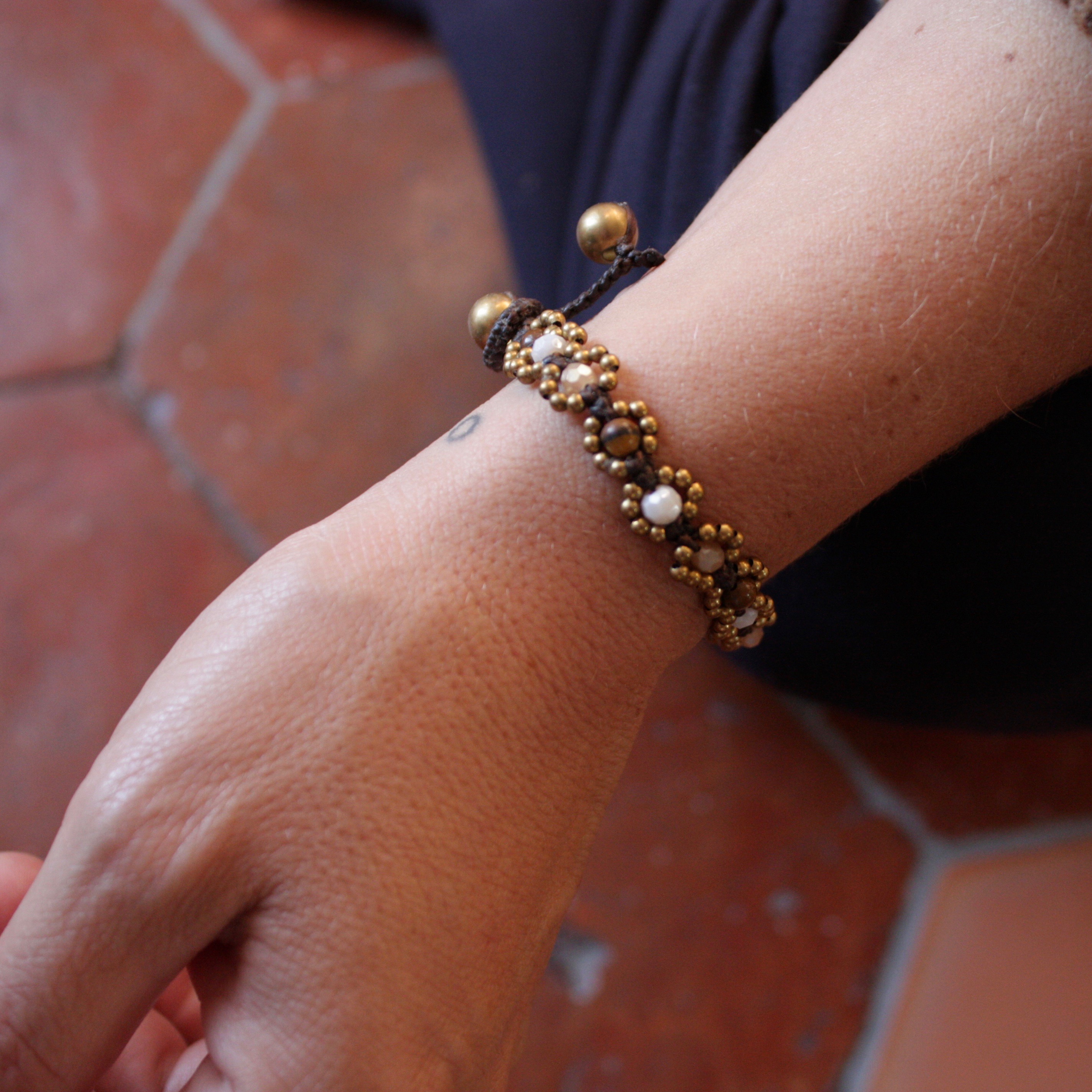 Bracelet fleurs de pierres 4