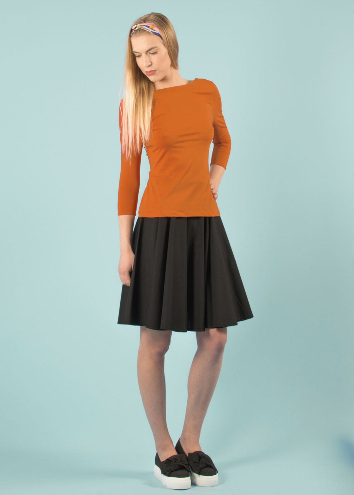 Top dos nu en coton bio fabriqué en France ambre - Lula - Eros & Agape