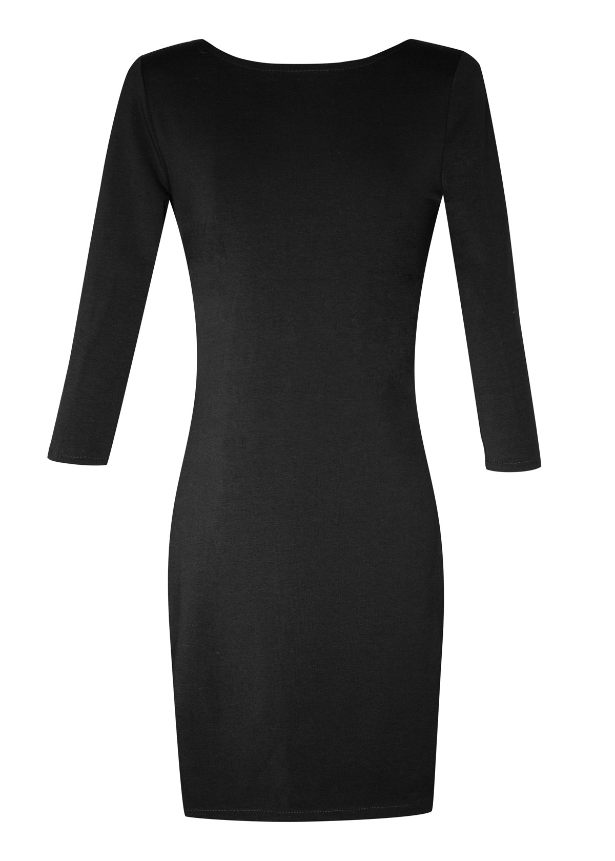 Petite robe noire dos nu en coton bio fabriquée en France - Lula - Eros & Agape