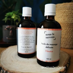 Huile de massage (neutre) pour enfants et (futures) mamans