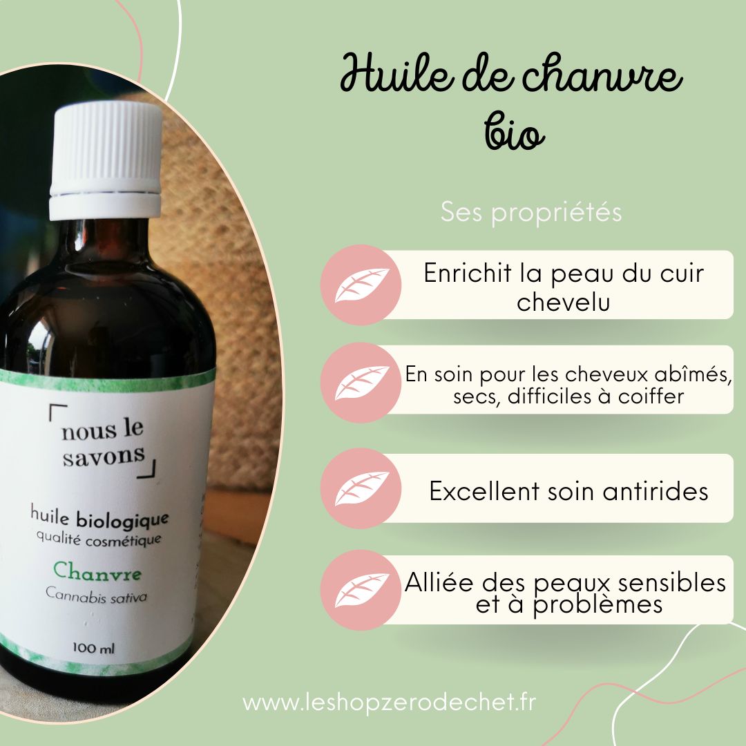 Huile de chanvre Bio et multifonctions – 100 mL 3