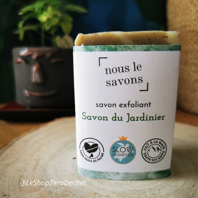 Savon bio et exfoliant du jardinier - surgras 8% 2