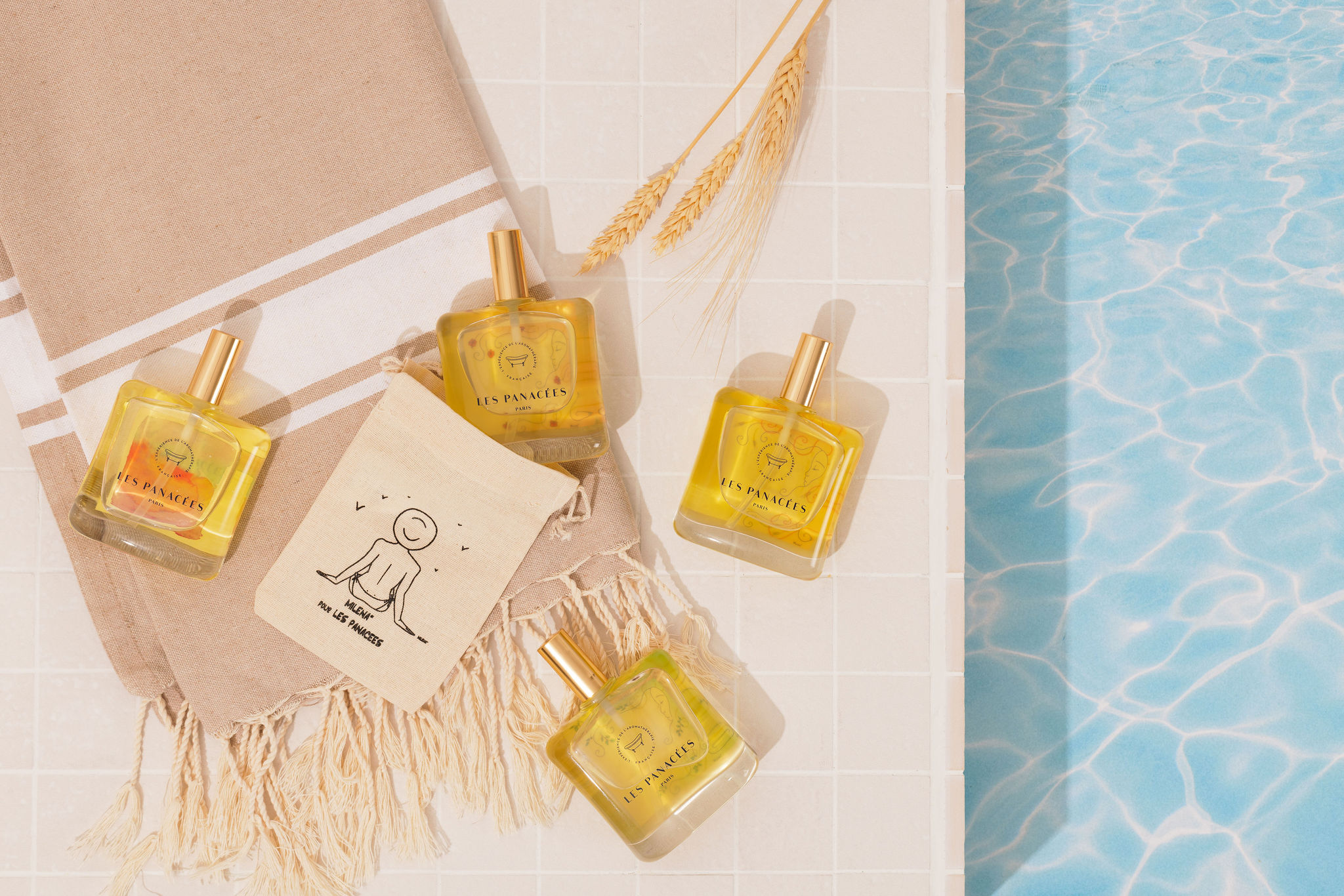 huile sèche parfumée corps et cheveux