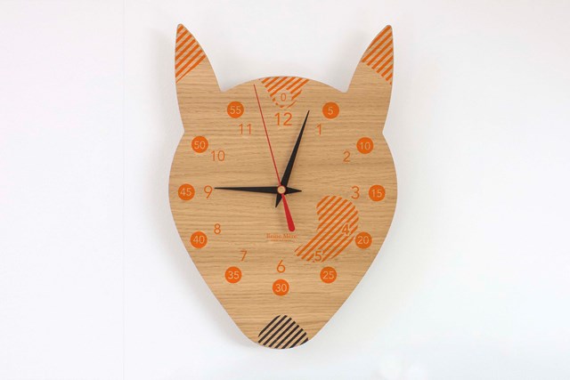 Horloge pédagogique enfant en chêne - RENARD 2