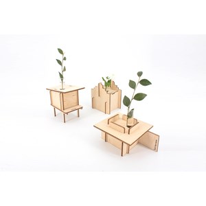 Vases COLLECTION ARCHITECTURE en bois certifié durable