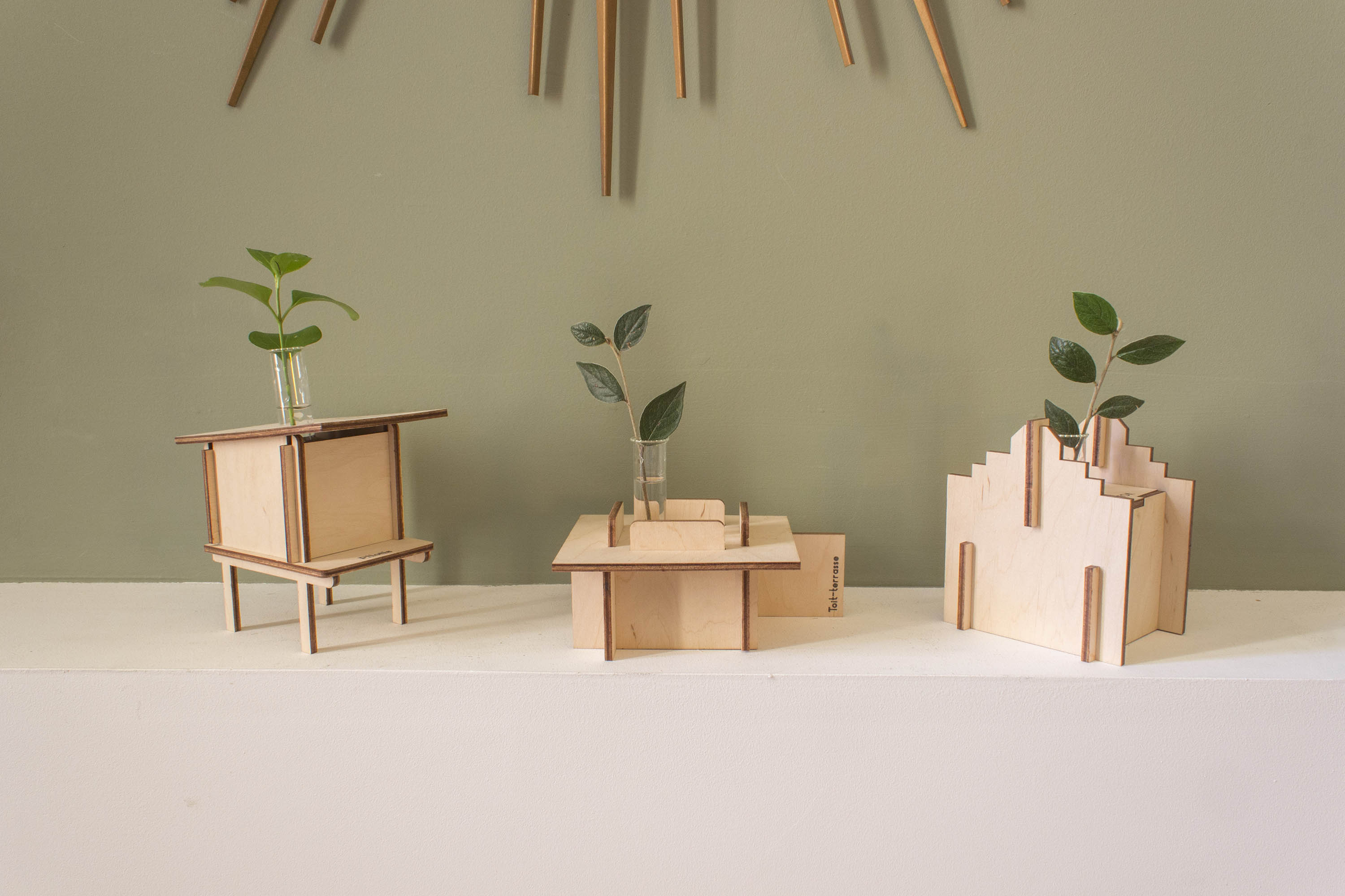 Vases COLLECTION ARCHITECTURE en bois certifié durable 4